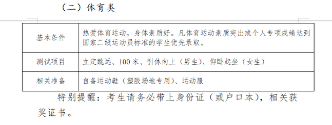 藝術特長生測試需要準備些什么？