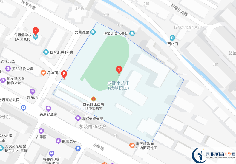 成都十八中學(xué)校地址在哪里？
